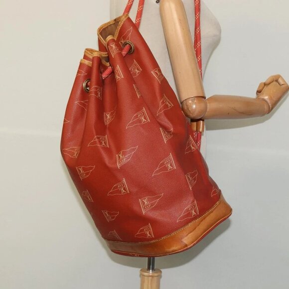 LOUIS VUITTON LV CUP Saint Tropez Shoulder Bag Red M80026 LV Auth BD1921 - Picture 14 of 16